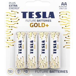 Tesla Batteries Μπαταρίες Αλκαλικές Gold+ LR06 AA 1,5V 4τεμ. 8594183392257