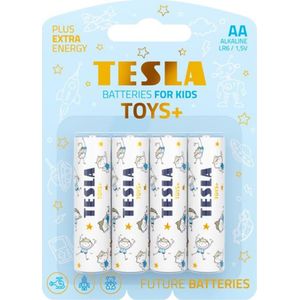 Μπαταρίες | Tesla Batteries | TOYS+ BOY | Μέγεθος AA | LR06 | 4 Τμχ. | Aλκαλική