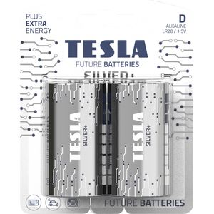 Μπαταρίες | Tesla Batteries | SILVER+ | Μέγεθος D | LR20 | 2 Τμχ. | Aλκαλική