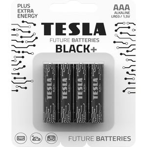 Μπαταρίες | Tesla Batteries | BLACK+ | Μέγεθος AAA | LR03 | 4 Τμχ. | Aλκαλική