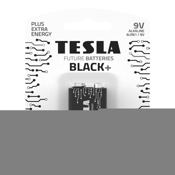 Tesla Μπαταρίες Alkaline 6LR61 9V Black σε Blister 1 Τεμ