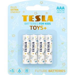 Μπαταρίες | Tesla Batteries | TOYS+ BOY | Μέγεθος AAA | LR03 | 4 Τμχ. | Aλκαλική