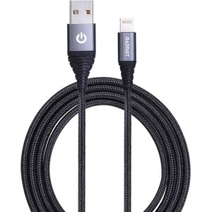 Garbot Grab&Go mobile phone cable Black USB A Lightning 2m (C-05-10204) (GARC-05-10204)