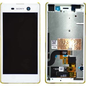 Γνήσια Οθόνη & Μηχανισμός Αφής Sony Xperia M5 E5603 Λευκό 191HLY0004B-WCS