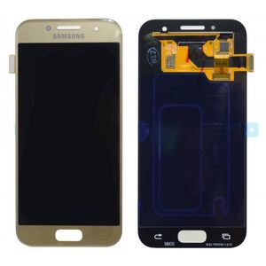 Γνήσια Οθόνη LCD και Μηχανισμός Αφής Samsung SM - A320 F Galaxy A3 (2017) Χρυσό GH97-19732B