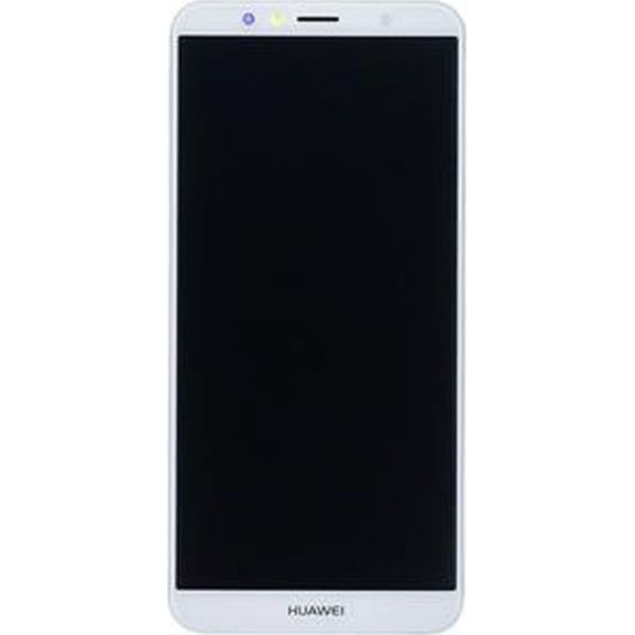 Γνήσια Οθόνη LCD με Μηχανισμό Αφής και Πλαίσιο και Μπαταρία για Huawei Y9 2018 WHITE 02351VFU