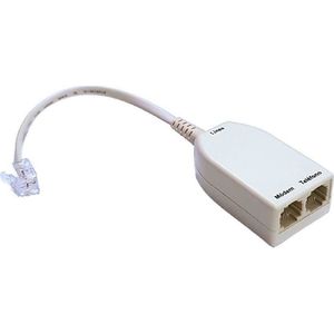 POWERTECH ADSL Splitter με φίλτρο ADSL-05, μπεζ | ADSL-05